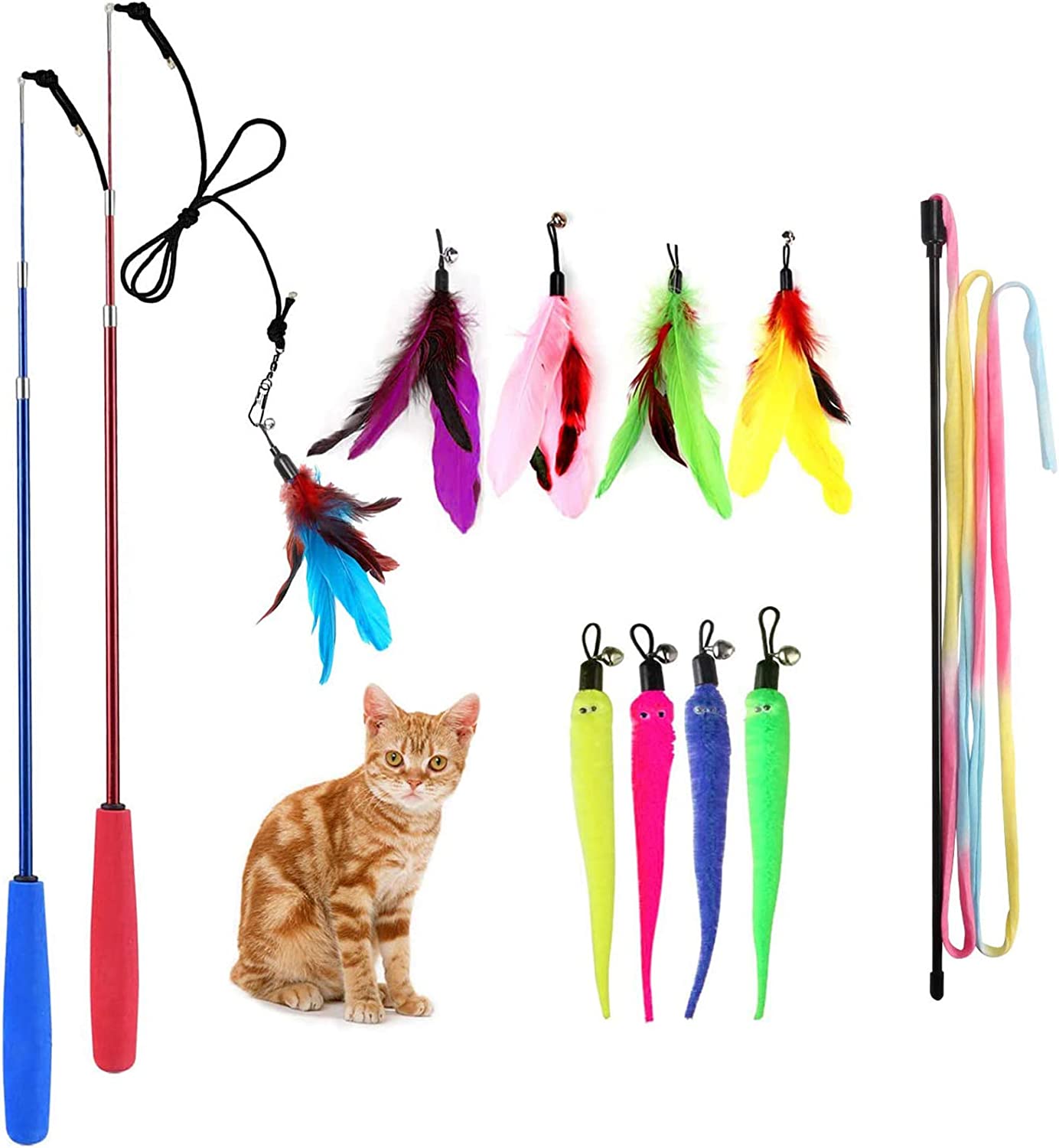 Retractable Cat Toys Wand 