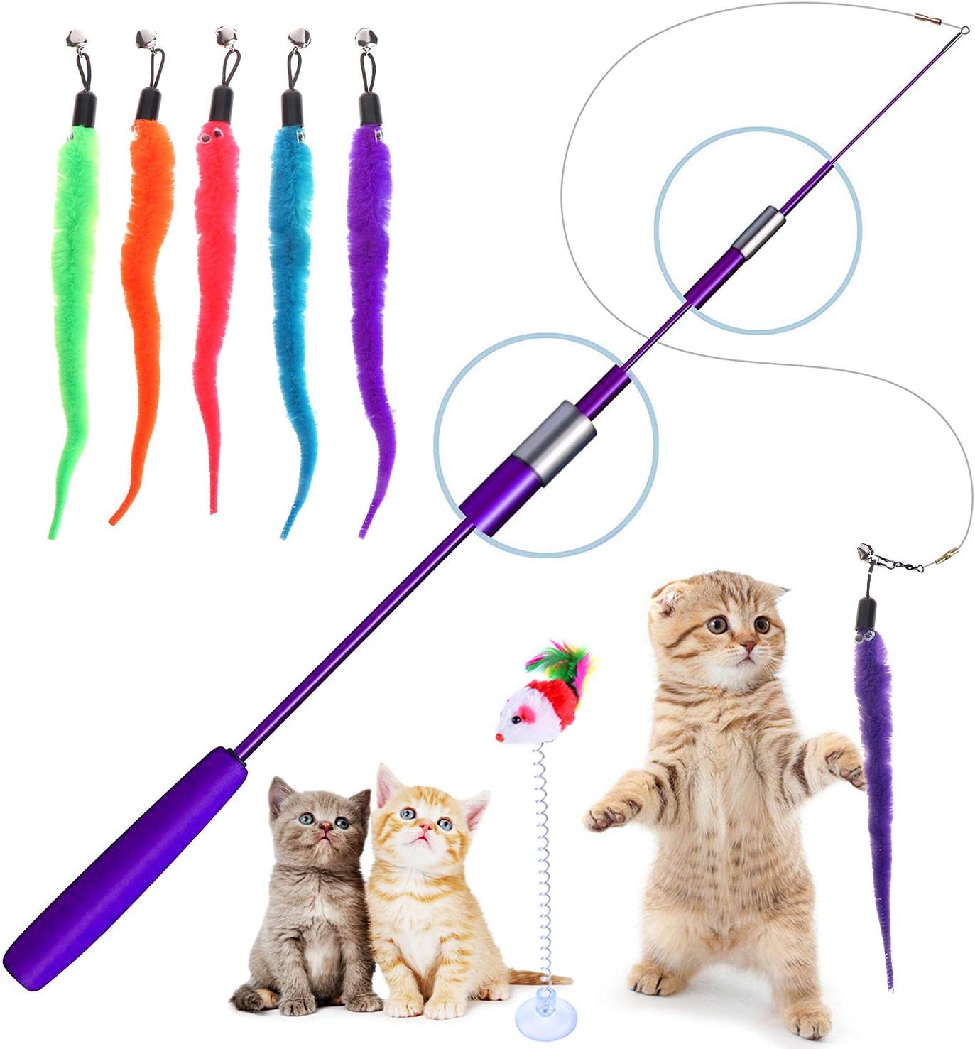 Retractable Cat Toys Wand 